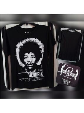 Hollywood Legends
Black Hendrix Graphic T-Shirt